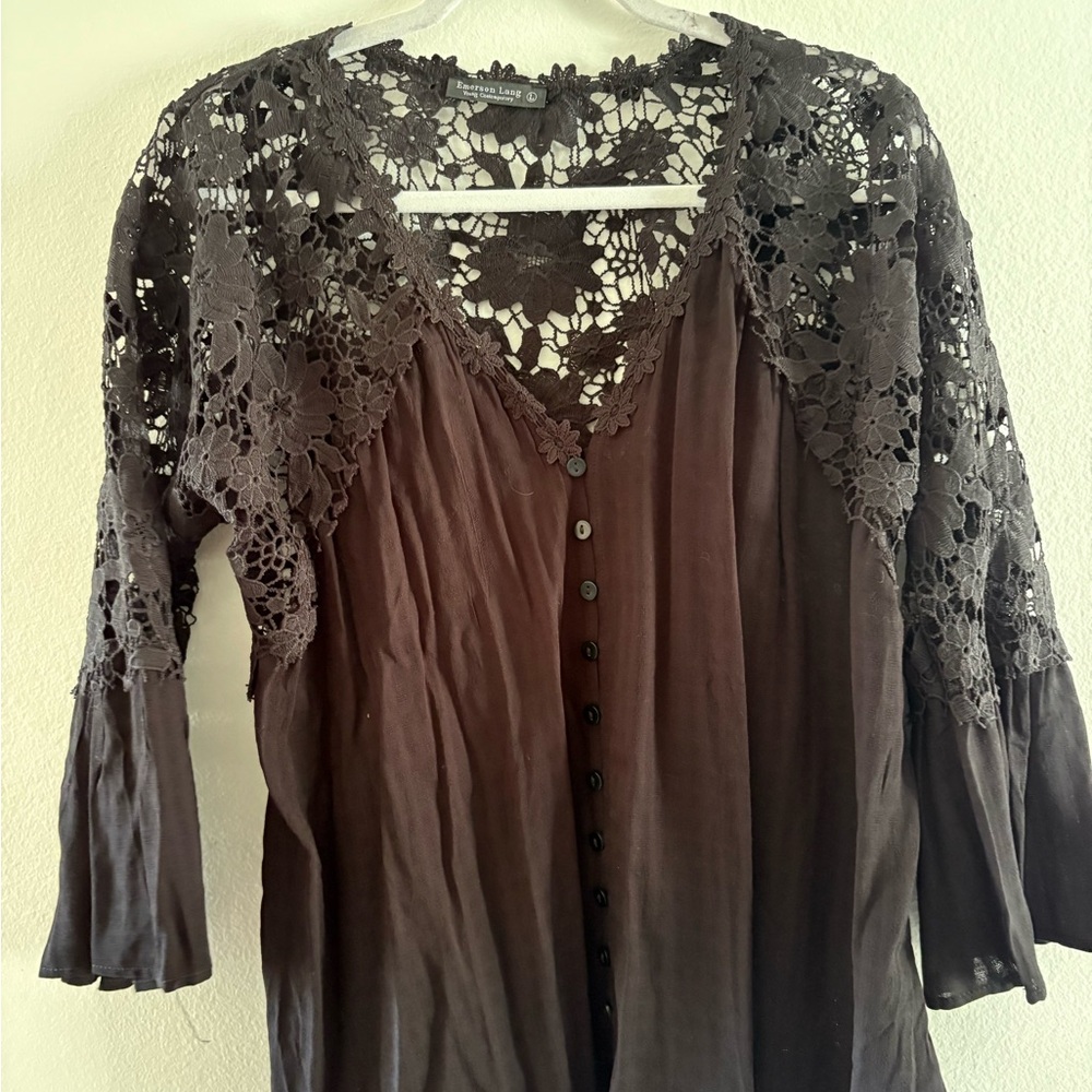 Emerson Lang Lace Blouse